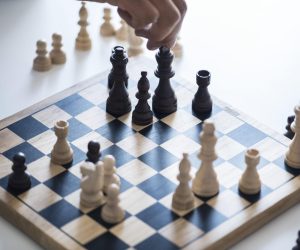 Chess game business strategy concept